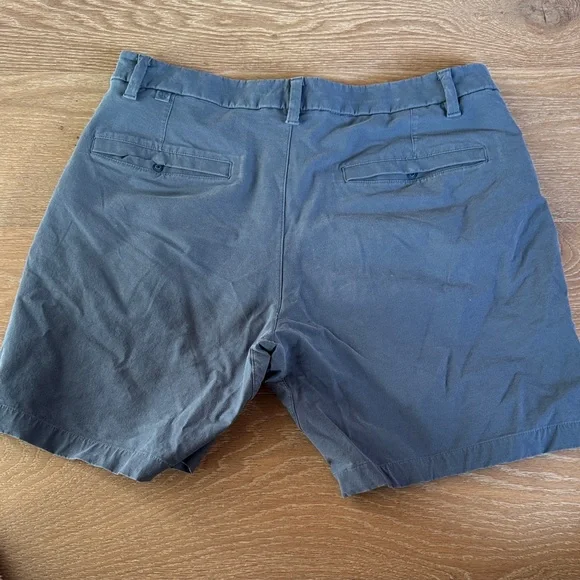 lululemon athletica Steel Blue Flat Front Shorts - Picture 3 of 3